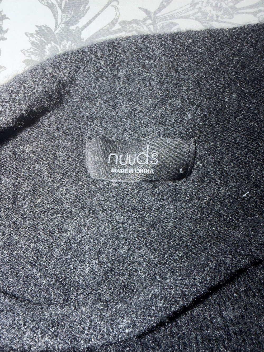 nuuds Women's Charcoal Crew Neck Sweater